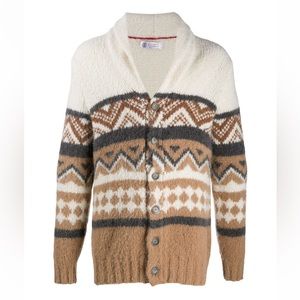 Brunello Cucinelli Men’s Shawl-Collar Cardigan